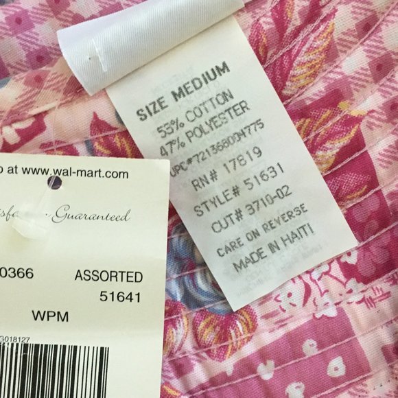 House Coat Dress button up Pink and blue flowers.. - Picture 8 of 8